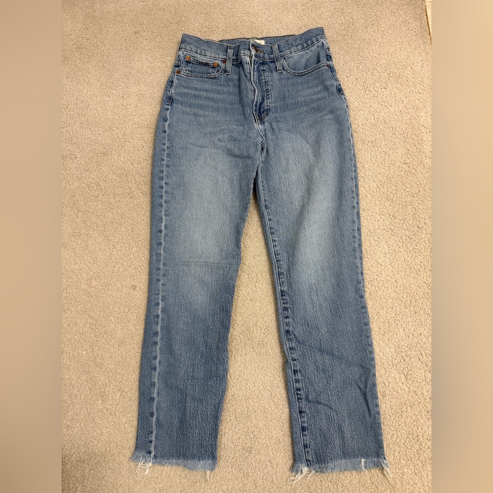 Madewell Women's Straight Leg Blue Jeans